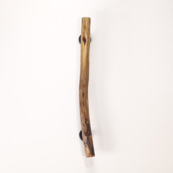 【温泉流木】銀河のような木の節が美しい木の皮付き流木のドアハンドル・手すり ドア取っ手 木製 流木インテリア