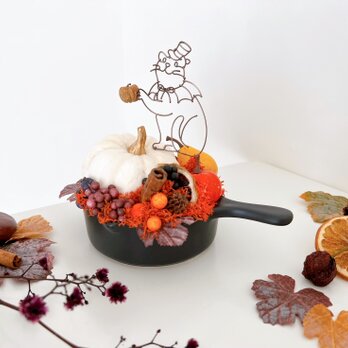 食いしん坊猫ドラキュラのハロウィンスキレットの画像