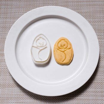 おくるみヒヨコ（クッキーカッター・クッキー型）の画像