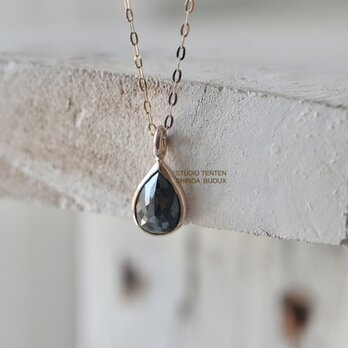 K10[black diamond]necklaceの画像