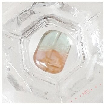春色宝石質バイカラートルマリン　M13の画像