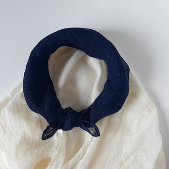 mini scarf 〈藍〉の画像