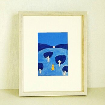 原画「夜空」 ※木製額縁入り（インチサイズ）の画像