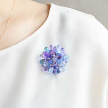 【ブローチ】紫陽花の画像