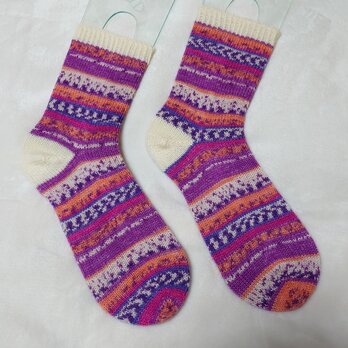 手編み靴下 opal JOY 9983の画像