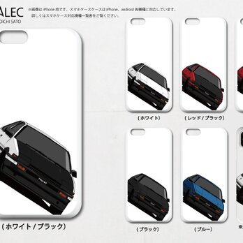 トヨタ AE86 スプリンター トレノ イラスト スマホケース（ハードケース型）iPhone&Android対応　6配色の画像