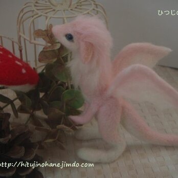 羊毛フェルト　桜ドラゴンの画像