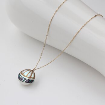 raden circle gear necklaceの画像