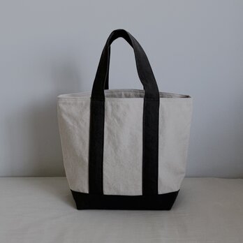 TOTE BAG -bicolor- (L) / ecru × graybrownの画像