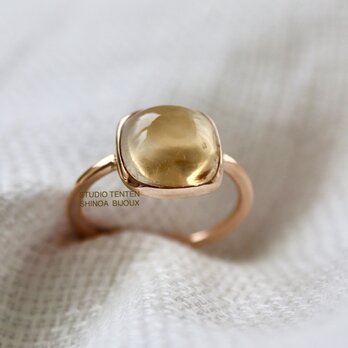K10[蜜蜂ハッチのcitrine]ringの画像