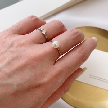 Order Jewelry Akoya Pearl Rings ＃9.12.14.16　ラウンドアコヤパールリング指輪カスタムの画像