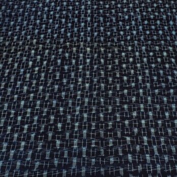 kh0079　絣 木綿 ハギレ 80cm/ 古布 古裂 藍染 絣の画像