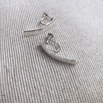 curved bar earring/pierce 【silver925】の画像