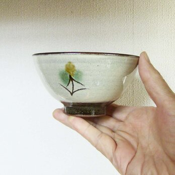 花文飯茶碗（三彩）