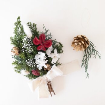 クリスマスまでキレイ！クリスマススワッグとオーナメント　ゴールド　