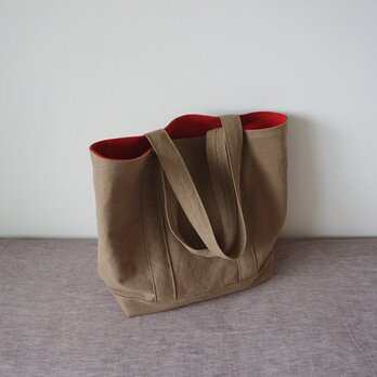 TOTE BAG -bicolor- (2L) / grege × smokyredの画像