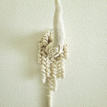 150.手編みのツノオブジェ〈Rinoceros  サイ〉の画像