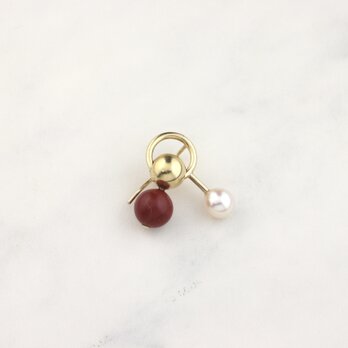 photon 1 earring gold/redの画像