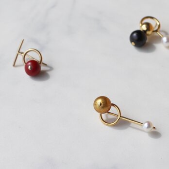photon4 earring gold/goldの画像