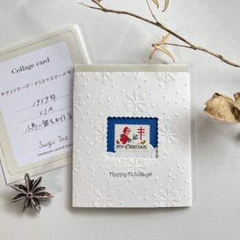 ＊Collage card　6〜クリスマスシールのカードの画像