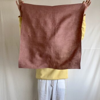 リネンの大きいハンカチ