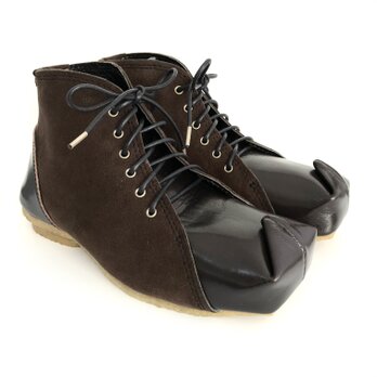 SQUARE boots ＃natural leather ＃micro-fiber ＃受注製作