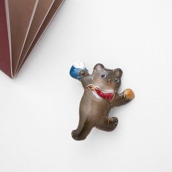 099　こぐまのブローチ