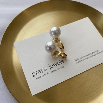 主役級！12ｍｍ Pearls ソフトタッチ痛みなくしっかりとホールドのイヤリング！pearls earrings (wの画像