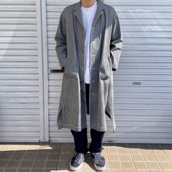 デニム好きのための岡山産セルビッチヒッコリーシャツジャケット★ユニセックスの画像