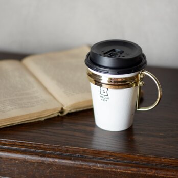 真鍮のコーヒーカップホルダー　Mサイズの画像