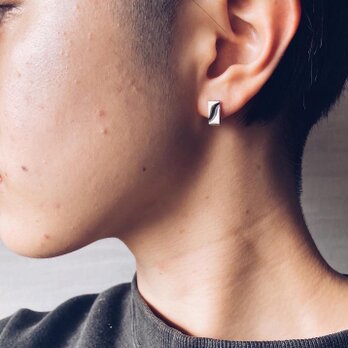 slash earring/pierce 【silver925】の画像