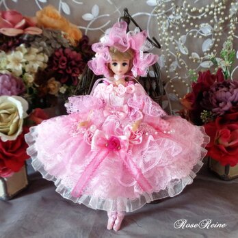 ロリータロマンス 花の妖精 ラブリーピンクのキュートなプリンセスドールドレスの画像