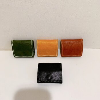 姫路レザーBOXコイン財布◆黒　革財布　小銭財布　の画像