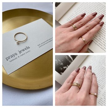 Order Jewelry Akoya Pearl Rings ＃9.12.14.16　アコヤ一粒ベビーパールリング指輪カスタムの画像