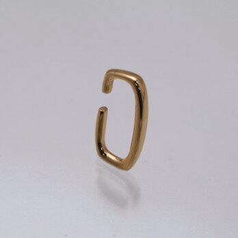 トールスクエア イヤーカフ しかく メンズにも【Silver925】 ◇ ゴールドイヤーカフ（169）