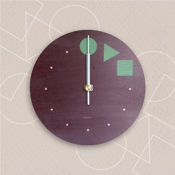 良き言葉を込めた時計［みんなちがってみんないい］木製_掛け時計_greenの画像