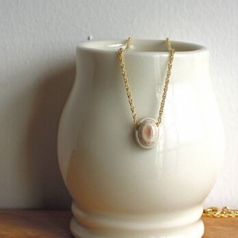 オーバルカットペンダント(ピンク)