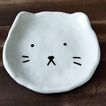 猫型　皿の画像