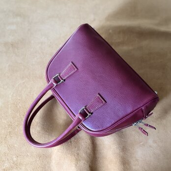 高級イタリアンレザー使用　ボストンバッグ