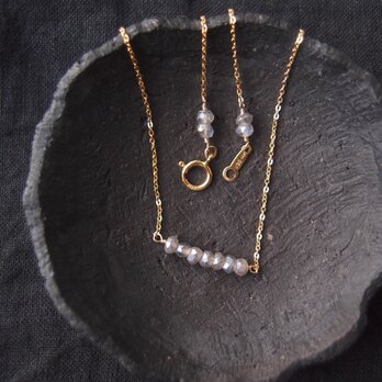 【K14gf・受注制作】Coated Labradorite Necklace／ラブラドライト ミニマムネックレス
