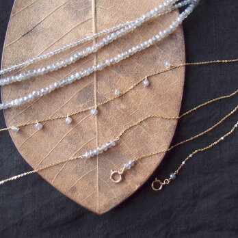【K14gf／受注制作】Coated Labradorite Long Necklace／コーテッドラブラドライト ネックレス