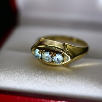 絶品 ゴールド リング レディース 指輪 ビンテージ スピネル 純金 純金率 333 宝石 J9の画像