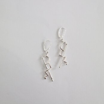 【Silver925】Scribble pierce(earring)の画像