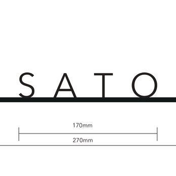 SATO様　表札ご注文ページの画像