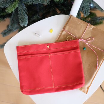 B5サイズバッグインバッグ/赤