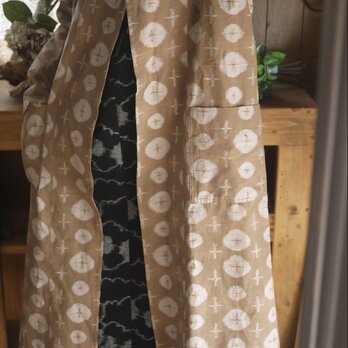 久留米絣反物からフード羽織