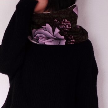 アフリカンプリント　ネックウォーマー　ループ形