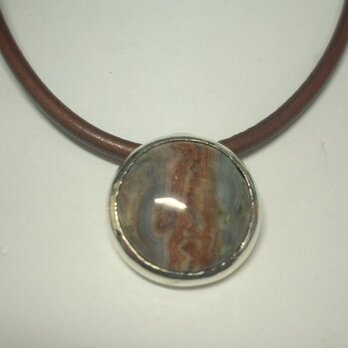 シルバーレースアゲートペンダント