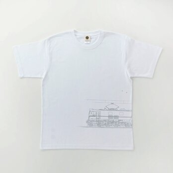 鉄道Tシャツ｜EF58-61（ White × Silver ） 鉄道グッズ ギフト 父の日 プレゼントの画像