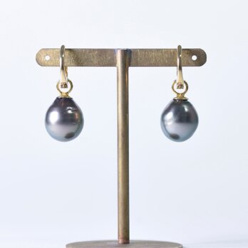 BlackPearl / K18YG earring 【like earrings】の画像